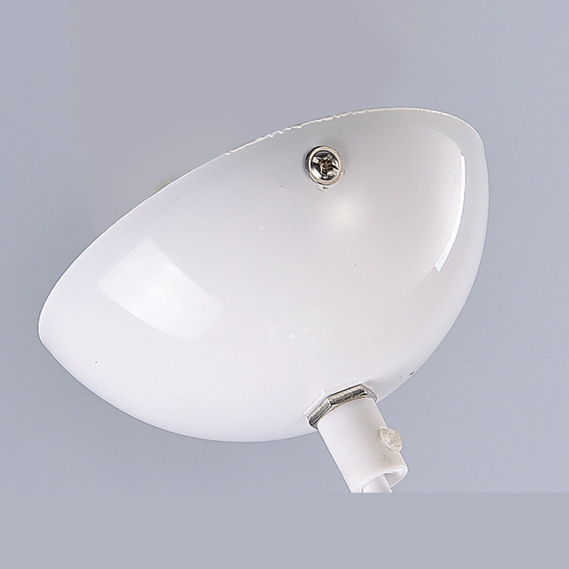 Wit metaalvliegende schotel Hangende licht 1 lichte Noordse stijl hangende lamp voor restaurant