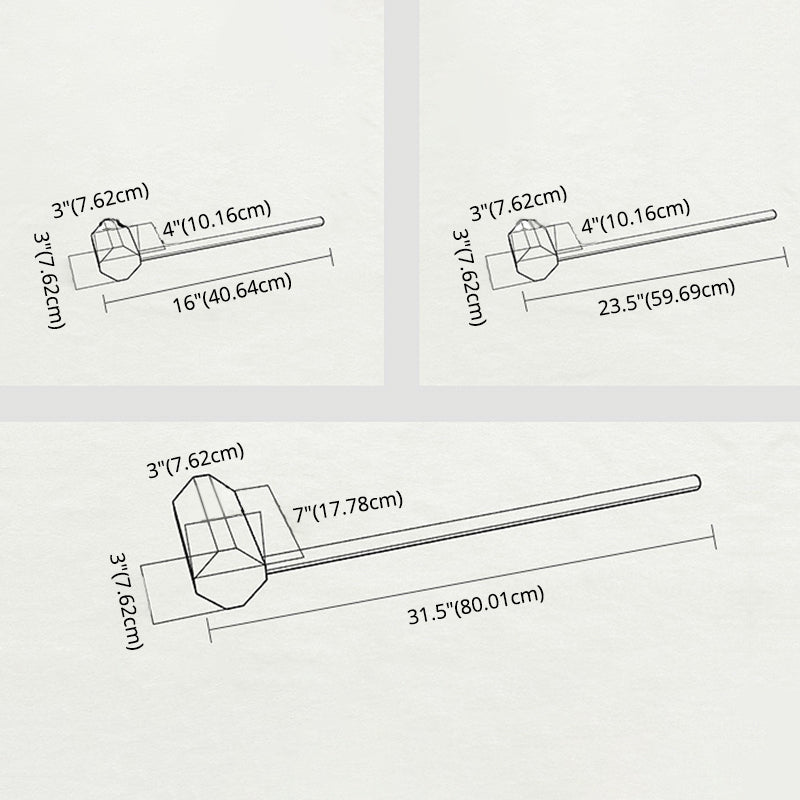 Lampade per pareti di vanità lineare moderne Sconce da vanità in metallo