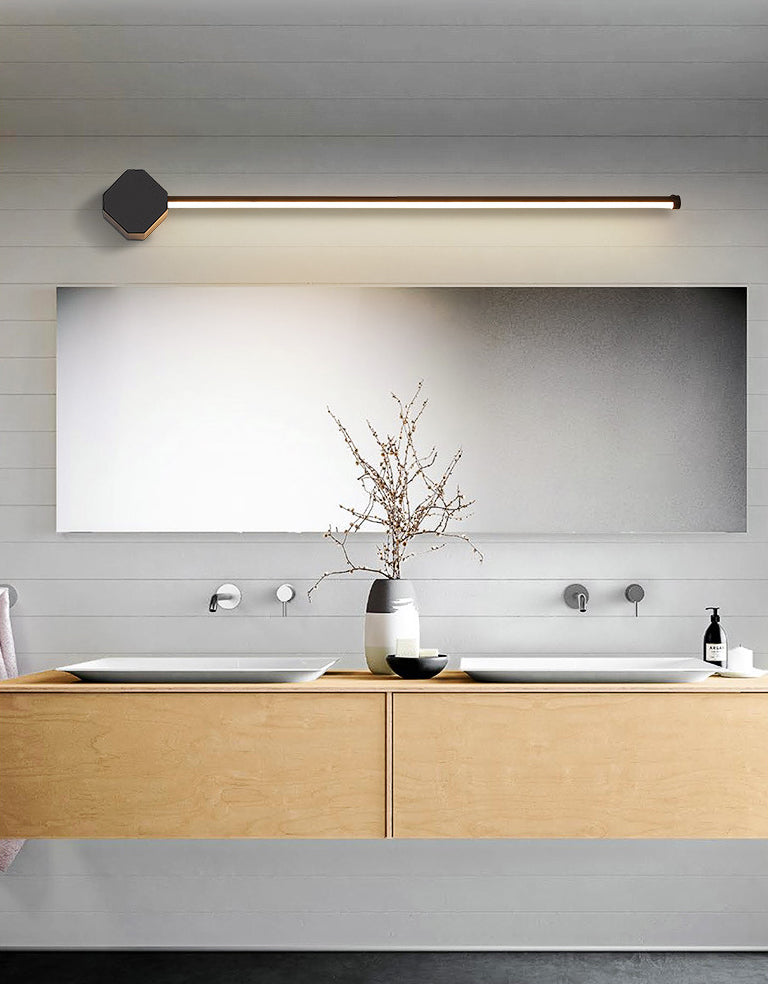 Lampade per pareti di vanità lineare moderne Sconce da vanità in metallo