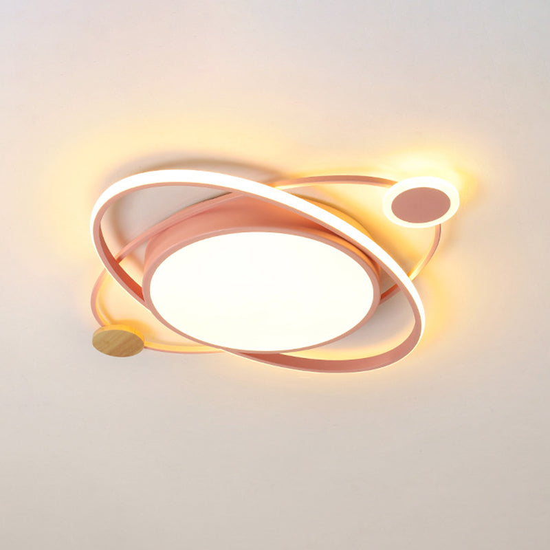 Ronde LED-inbouwarmatuur Macaron metalen slaapkamer LED-plafondlamp