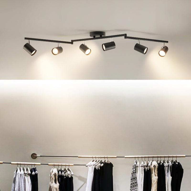 Nordic Ceiling Track Lighting Household Surface Mounted Downlight for Living Room Background Wall Cloakroom and Commercial Shop
