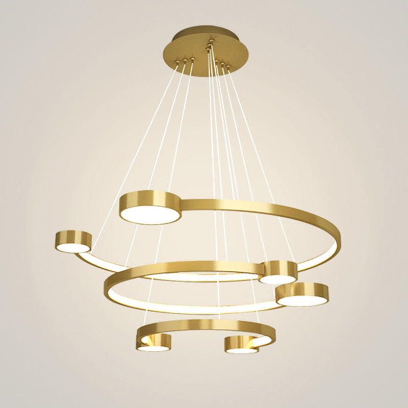 Multi-Layer Ceiling Pendant Light Modern Metal Hanging Lights