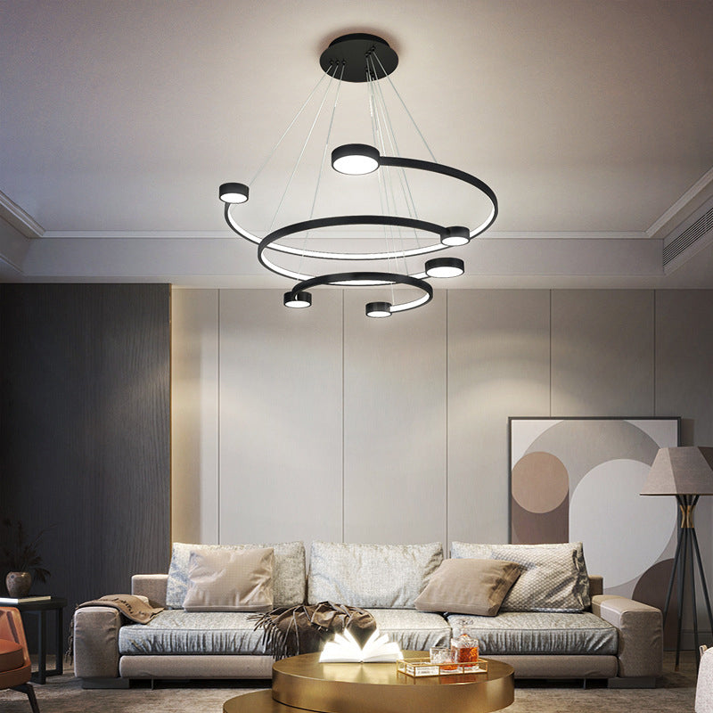 Multi-Layer Ceiling Pendant Light Modern Metal Hanging Lights