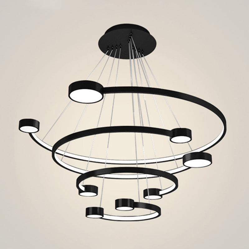 Multi-Layer Ceiling Pendant Light Modern Metal Hanging Lights