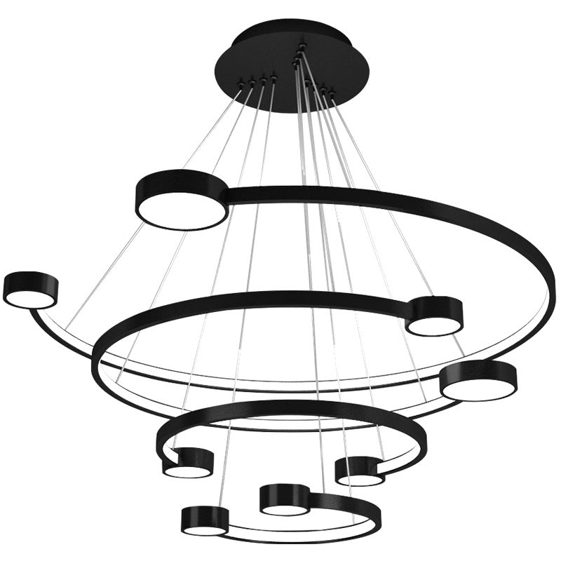 Multi-Layer Ceiling Pendant Light Modern Metal Hanging Lights