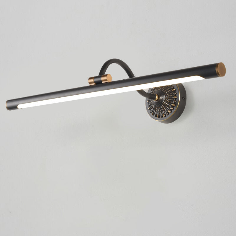 Luces de pared de tocador lineal Simplicidad vintage aplique de pared acrílica con astas para el baño