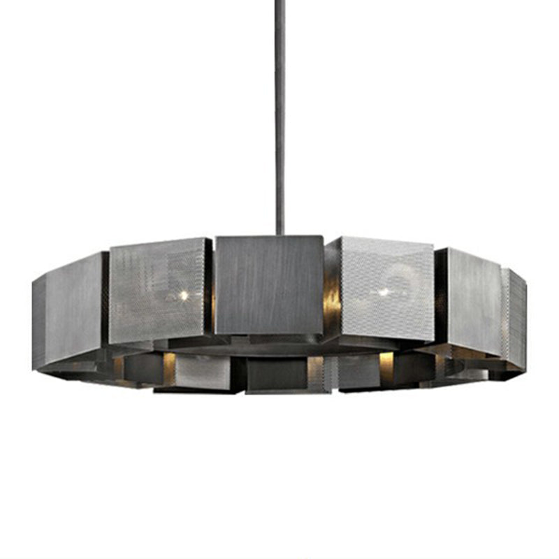 Luz colgante colgante de colgantes de araña colgante minimalista con sombra de metal