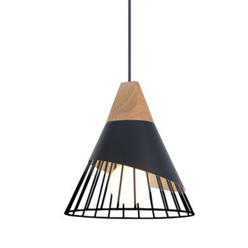 Moderne Einfachheit Käfighänge -Pendnant -Lampe Aluminium Hängende Anhängerleuchten für das Restaurant