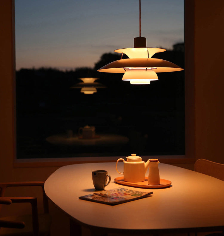 Modern Simplicity Geometric Hanging Pendnant Lamp Aluminum Hanging Pendant Lights for Restaurant