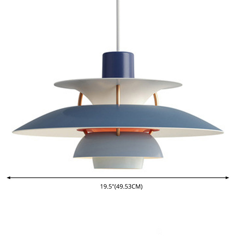 Modern Simplicity Geometric Hanging Pendnant Lamp Aluminum Hanging Pendant Lights for Restaurant