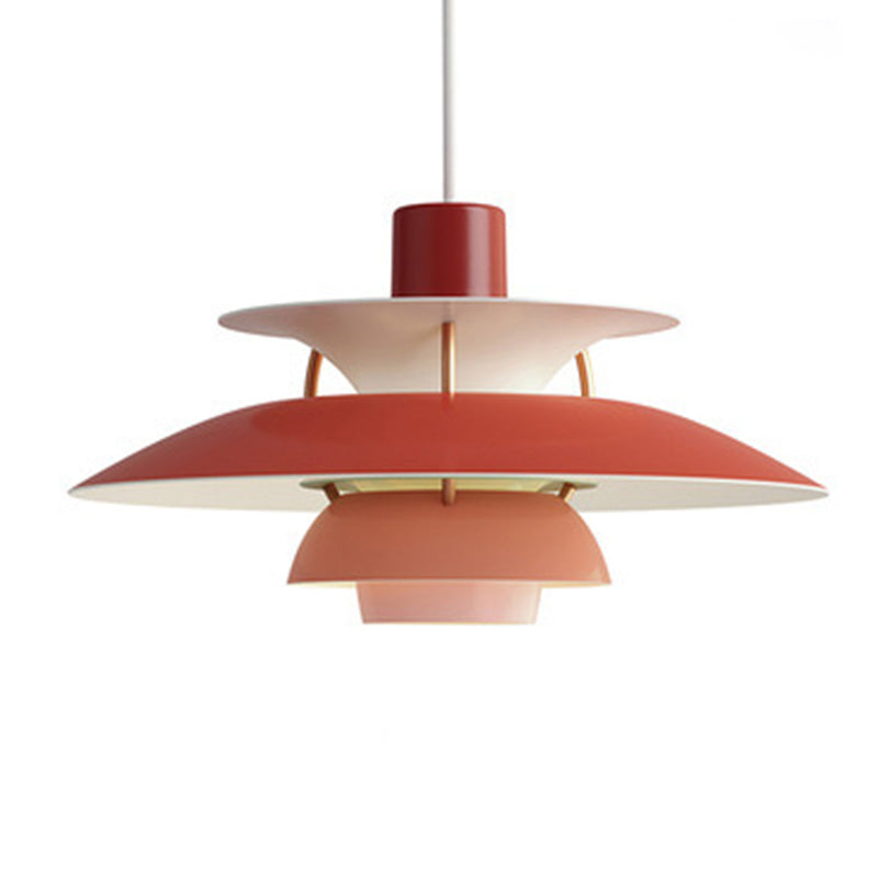 Modern Simplicity Geometric Hanging Pendnant Lamp Aluminum Hanging Pendant Lights for Restaurant