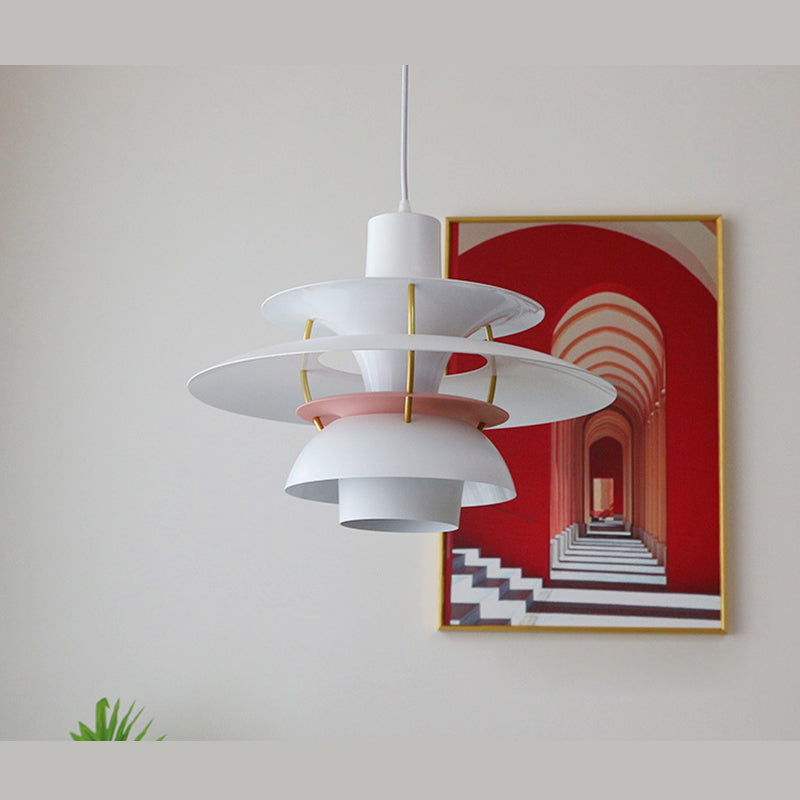 Modern Simplicity Geometric Hanging Pendnant Lamp Aluminum Hanging Pendant Lights for Restaurant