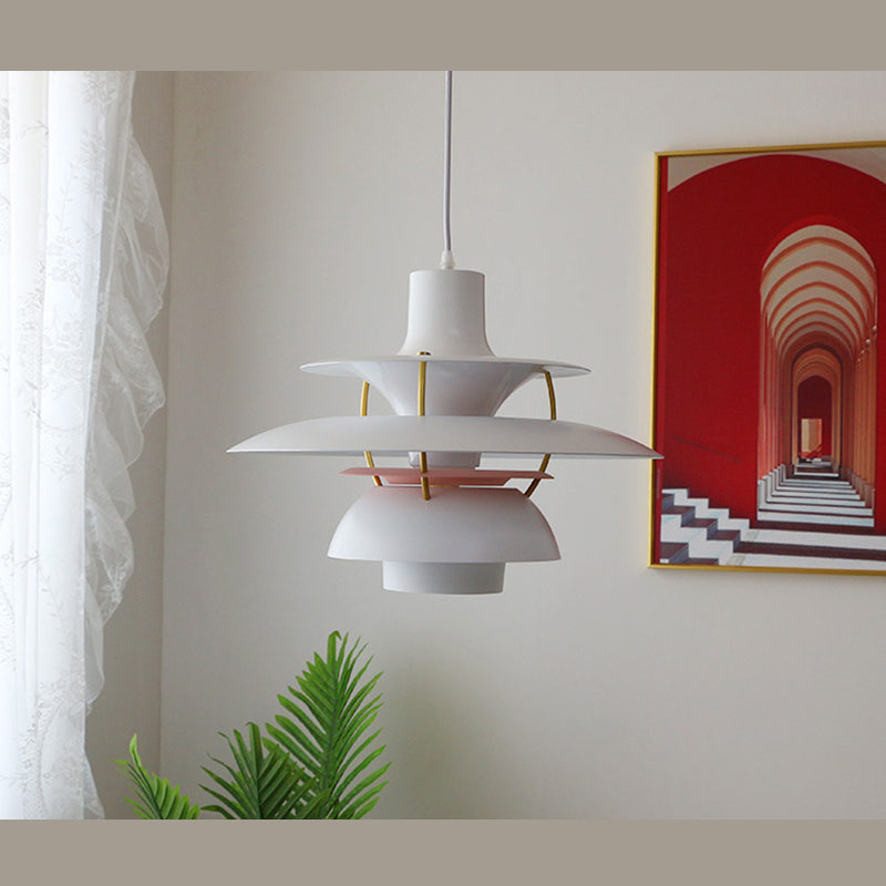 Modern Simplicity Geometric Hanging Pendnant Lamp Aluminum Hanging Pendant Lights for Restaurant