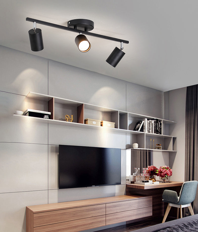Nordic Ceiling Track Lighting Household Surface Mounted Downlight for Living Room Background Wall Cloakroom and Commercial Shop