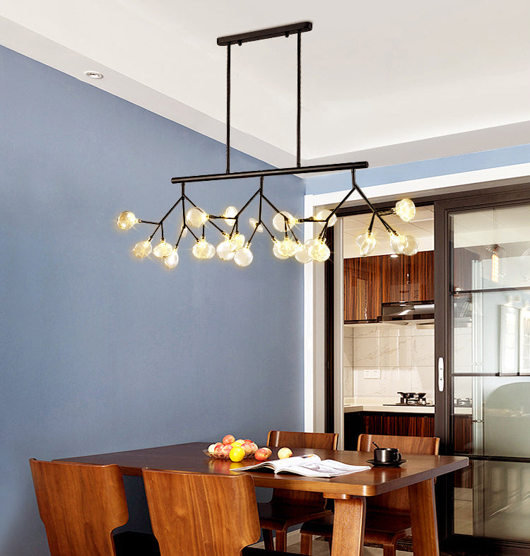 Candelera de acrílico acrílico ligero de techo de techo de aerosol moderno