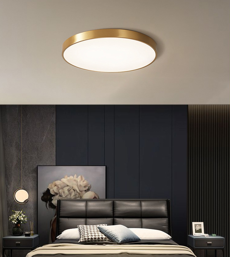 Luminaire de plafond encastré moderne en métal