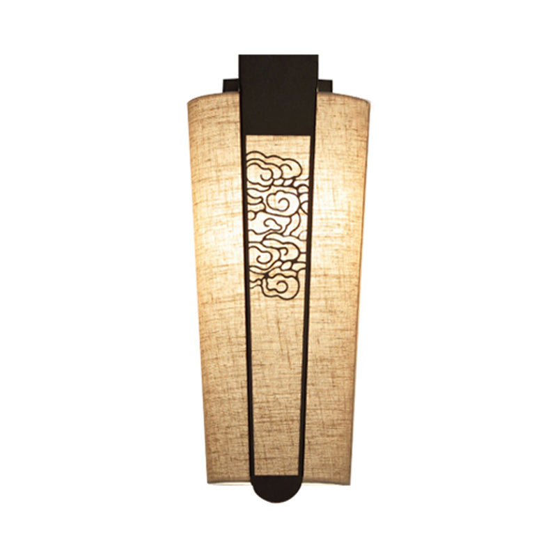 Black Cloud/Trellis/Linear Wall Lighting Traditional 1 Light Corridor Sconce with Cylinder Shade