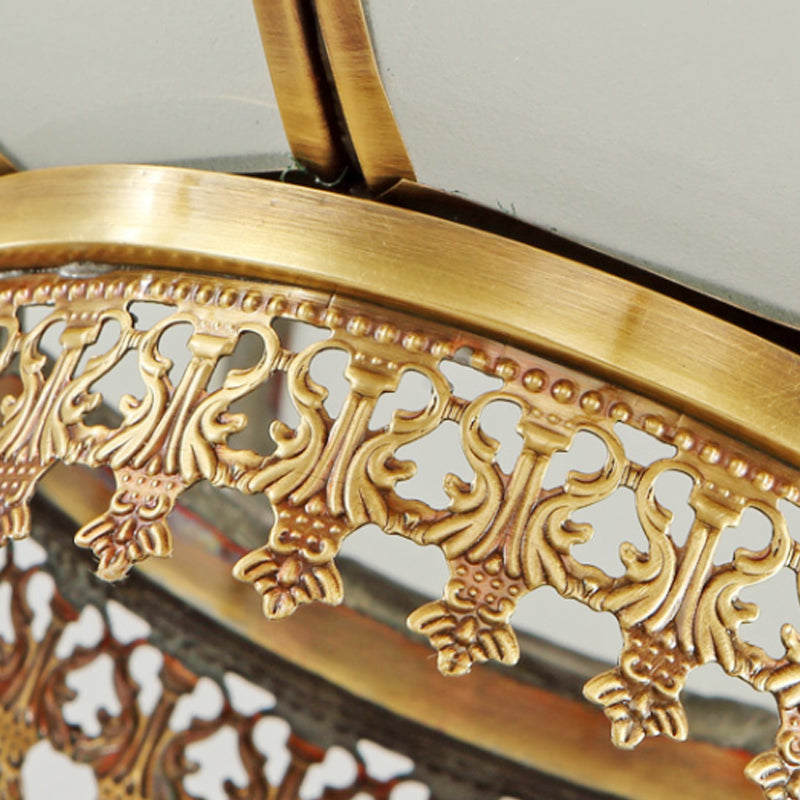 Lancia in vetro glassata Luce sospesa tradizionale tradizionale 1 ciondolo per camera da letto leggera in ottone