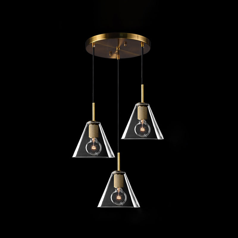 Luminaire pendentif ombré en verre