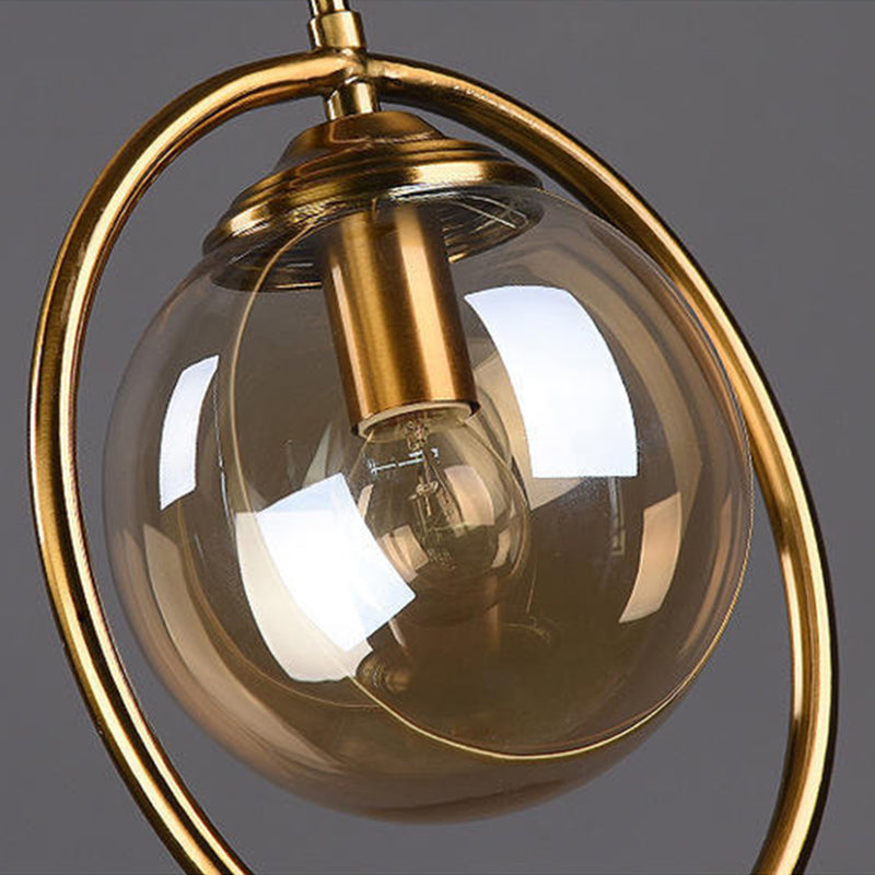 Globe Bedroom Hanging Pendant Light Glass Simplicity Style Pendant Light Fixture
