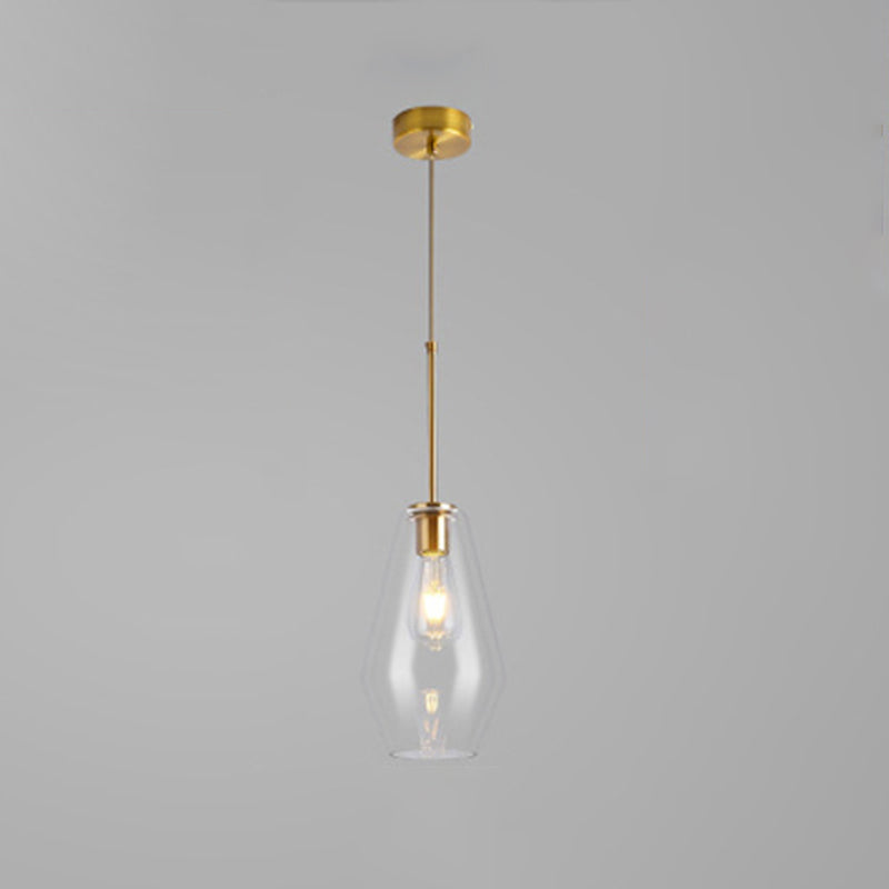 Shaded Glass Hanging Ceiling Light Modern Style Ceiling Pendant Light for Dinning Room