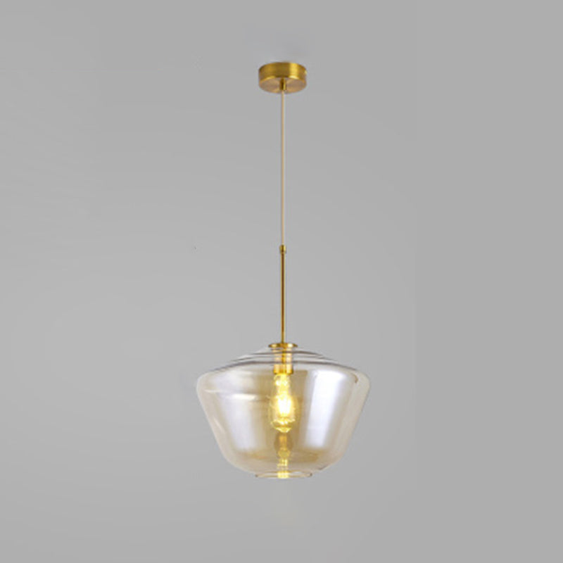 Shaded Glass Hanging Ceiling Light Modern Style Ceiling Pendant Light for Dinning Room