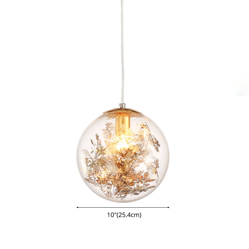 Shattered Leaves Hanging Pendant Light Contemporary Style Glass Dinning Room Pendant Light Kit