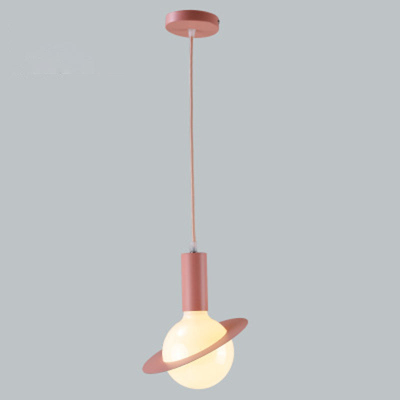 Metal Planet Pendant Ceiling Light Nordic Style Hanging Ceiling Light for Dinning Room