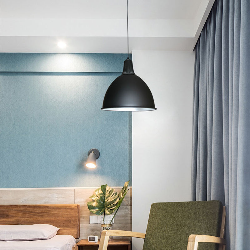 Contemporary Style Dome Pendant Light Kit Metal Dinning Room Hanging Pendant Lamp