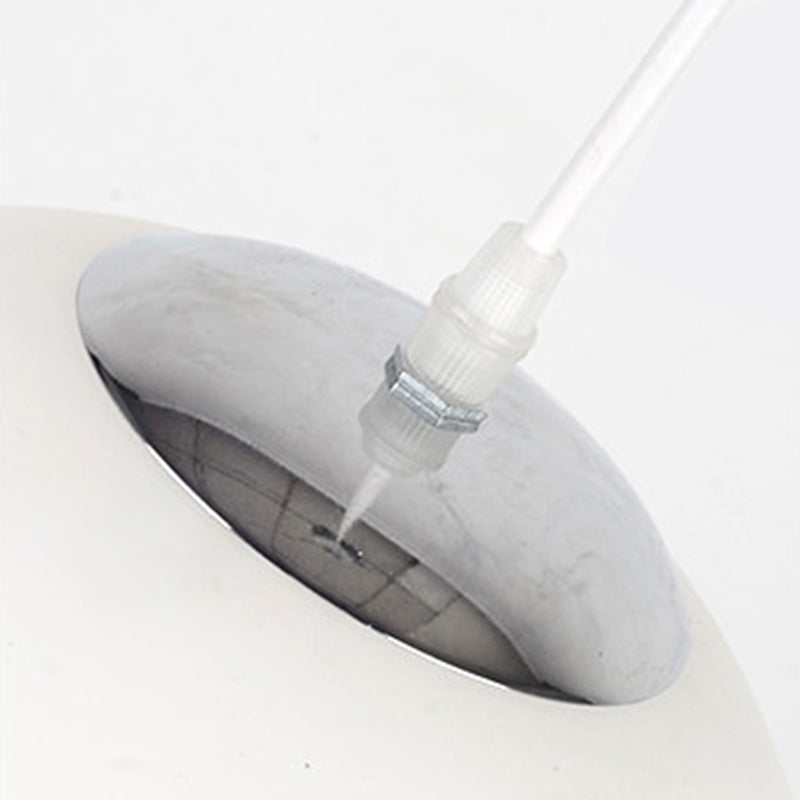 Milk White Glass Ball Pendant Modern Simplicity Style 1-Light Hanging Light for Bedroom