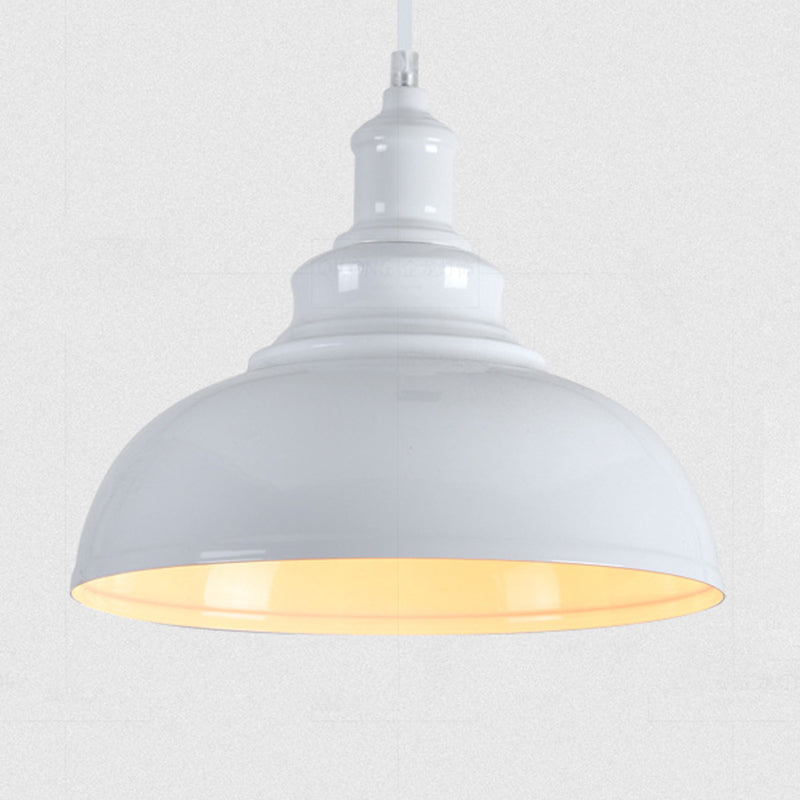 1 Light Dome Light Kit Retro Industrial Metal Hanging Light mit hängenden Kabel für das Restaurant