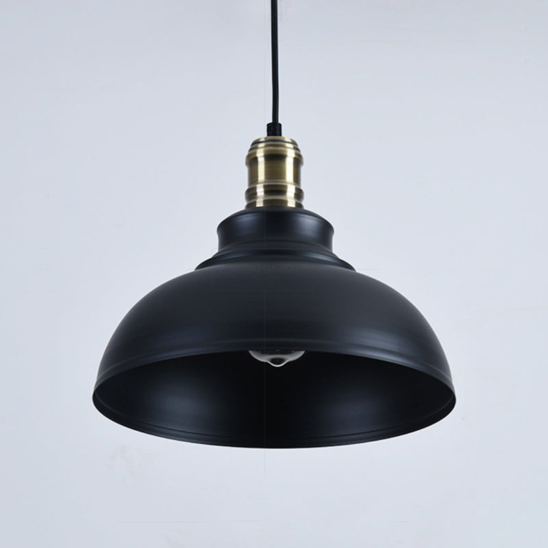 1 Light Dome Light Kit Retro Industrial Metal Hanging Light mit hängenden Kabel für das Restaurant