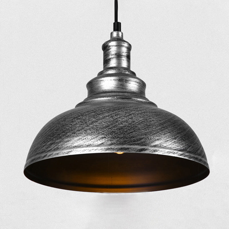 1 Light Dome Light Kit Retro Industrial Metal Hanging Light mit hängenden Kabel für das Restaurant
