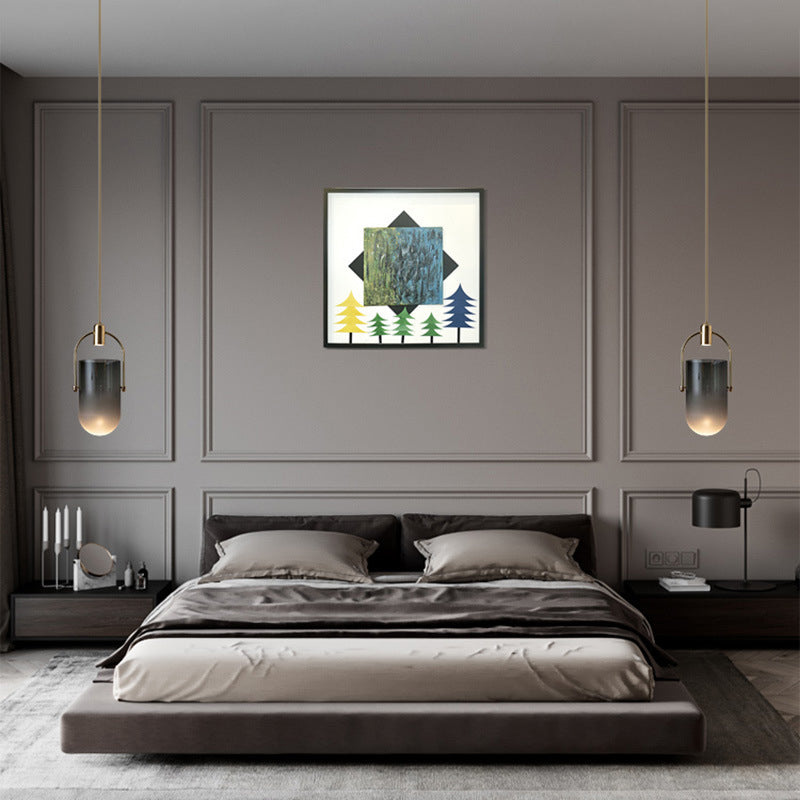 Emmervormig glas hangend licht minimalisme moderne suspensieverlichting voor bed voor bed