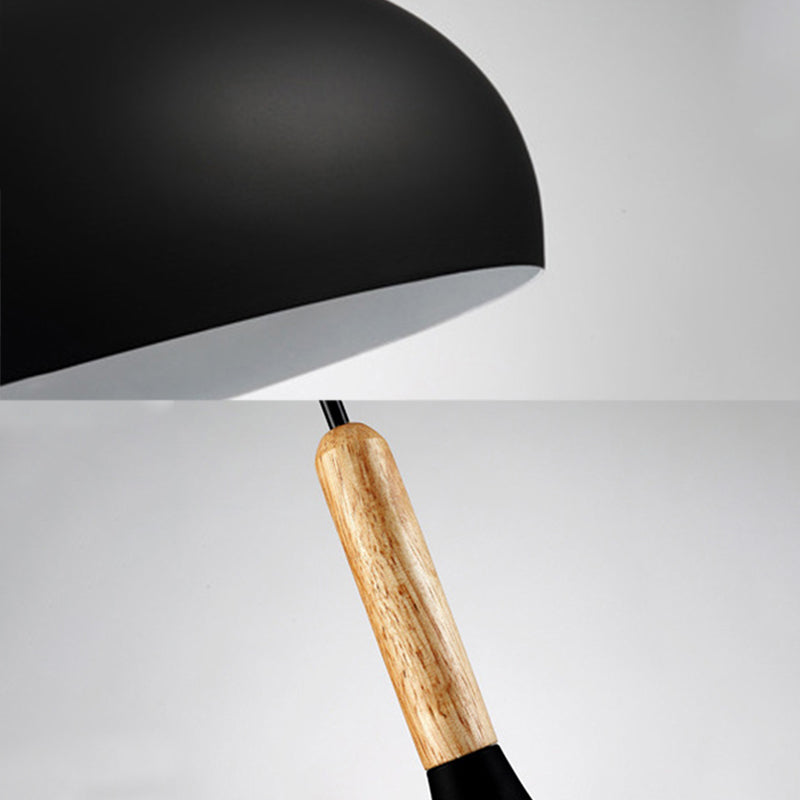 6.3 Inches Wide Mini Pendant Lamp with Metal Cone Shade Nordic Macaroon Style 1-light Hanging Light