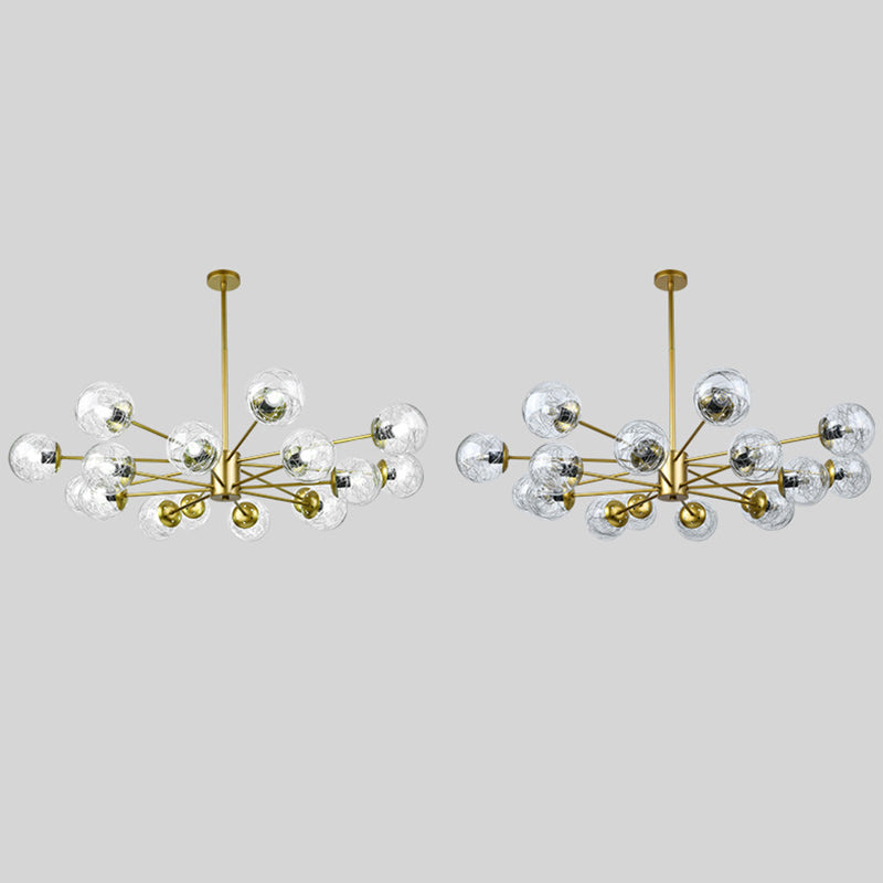 Nordic Style Simplicity Glassorb Kronleuchter eingebaut