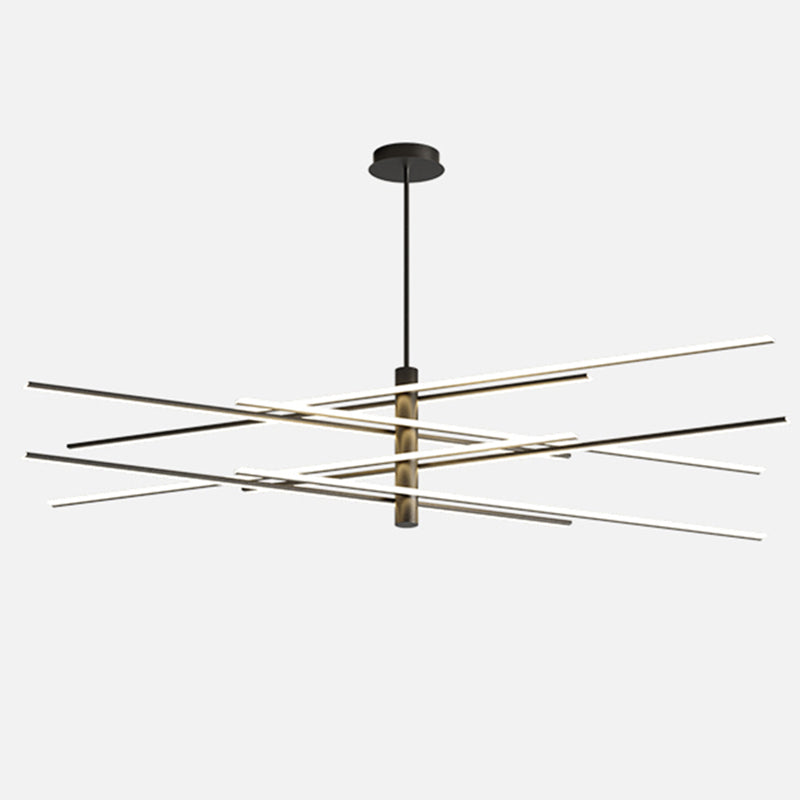 Lampadario del soggiorno lineare lampadario semplicità acrilica LED Sospensione Apparecchio di illuminazione