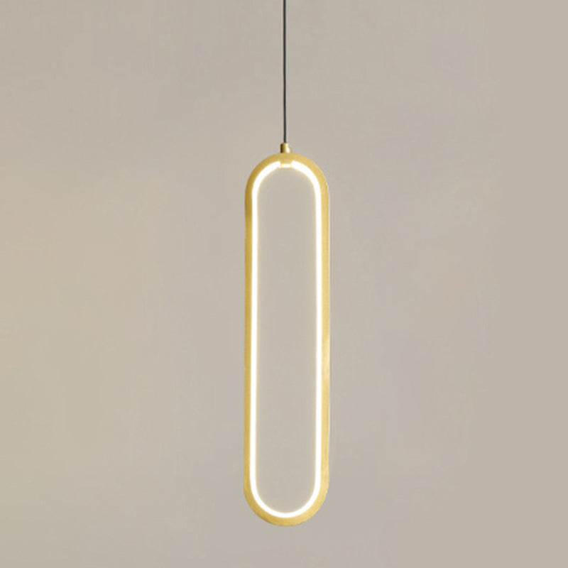 Luci a sospensione a sospensione lineare moderna Metal 1 Luce Light Light