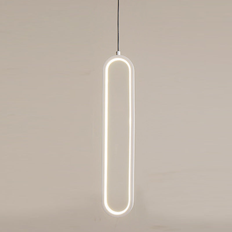 Luci a sospensione a sospensione lineare moderna Metal 1 Luce Light Light