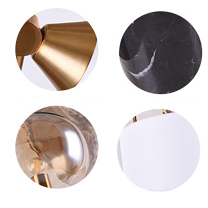 Vetro a forma di campana mini appeso leggero in stile post-moderno minimalismo lampada a sospensione per bar