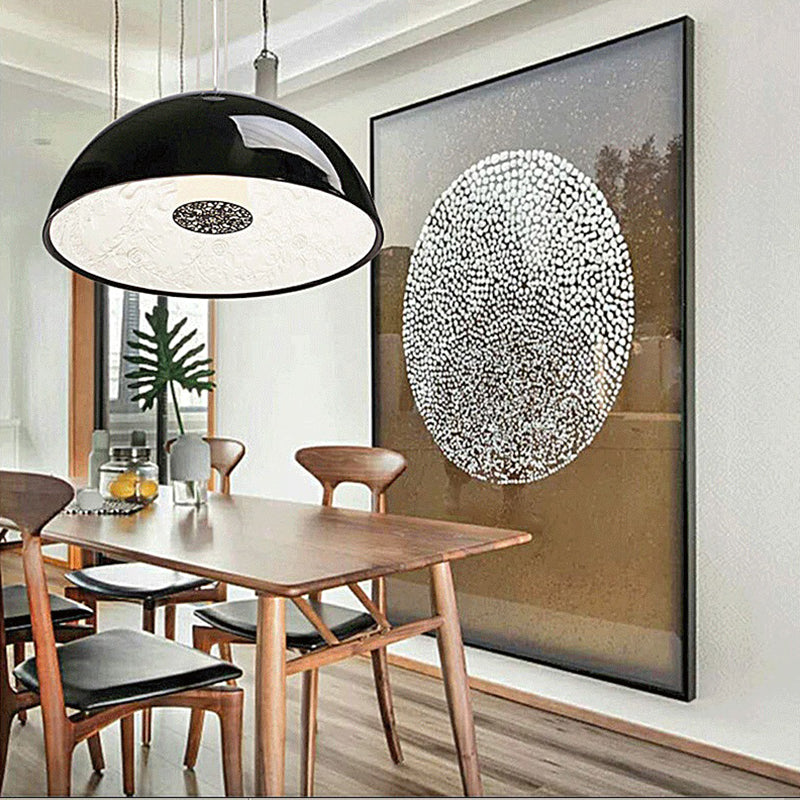 Blume Relief Design Bowl Schatten Anhänger Lampe Nordische Einfachheitstil Hängende Beleuchtungsrichtung für Esszimmer