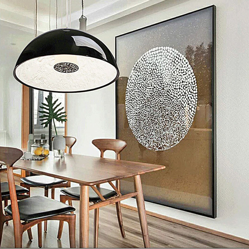 Flower Relief Design Bowl Shade Pendant Lamp Nordic Simplicity Style Hanging Lighting Fixture for Dining Room