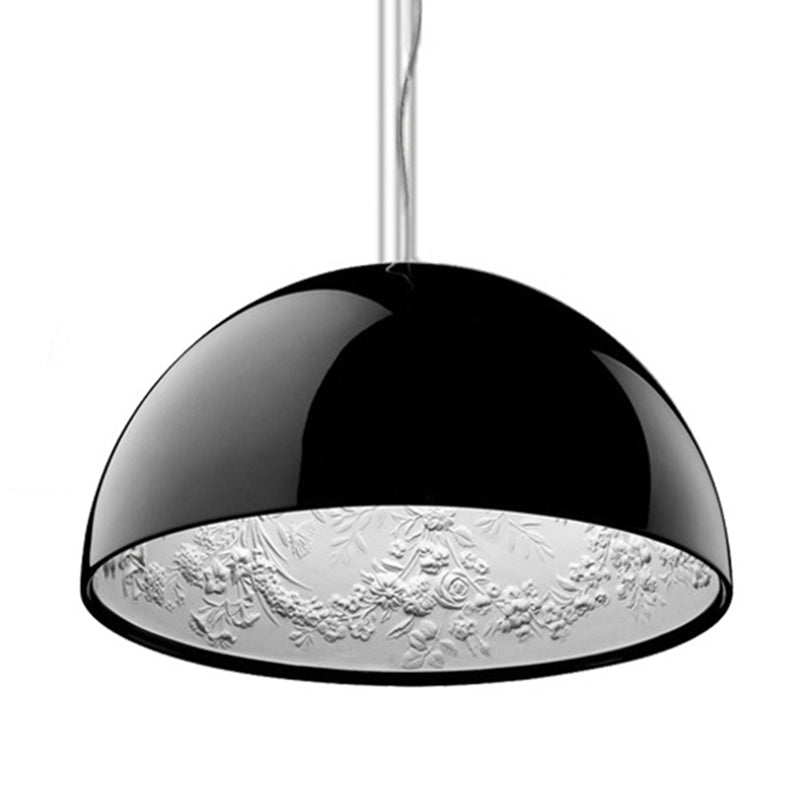 Blume Relief Design Bowl Schatten Anhänger Lampe Nordische Einfachheitstil Hängende Beleuchtungsrichtung für Esszimmer