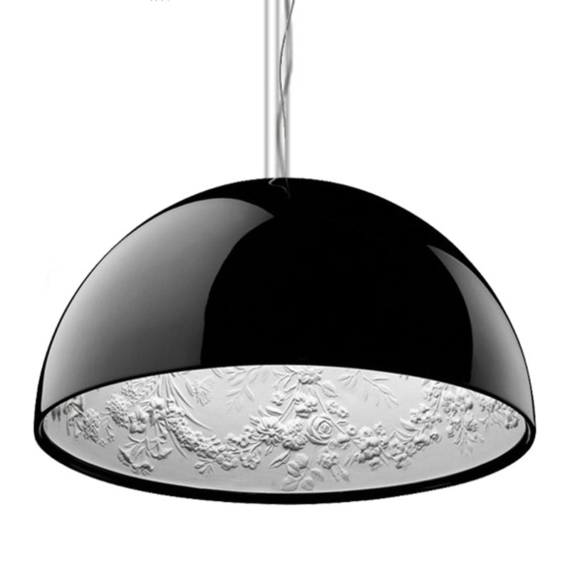 Blume Relief Design Bowl Schatten Anhänger Lampe Nordische Einfachheitstil Hängende Beleuchtungsrichtung für Esszimmer