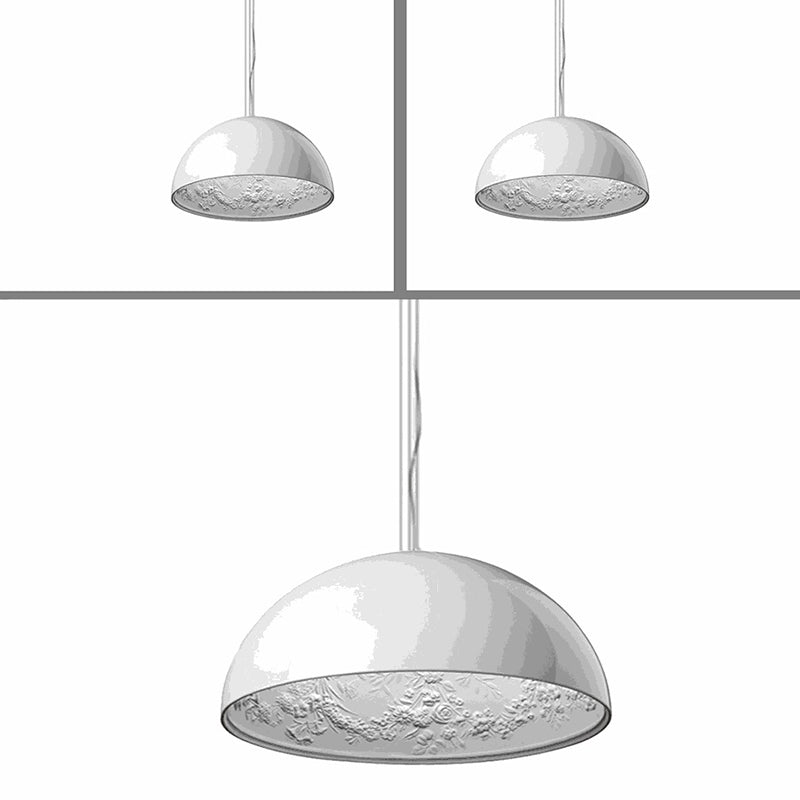 Blume Relief Design Bowl Schatten Anhänger Lampe Nordische Einfachheitstil Hängende Beleuchtungsrichtung für Esszimmer