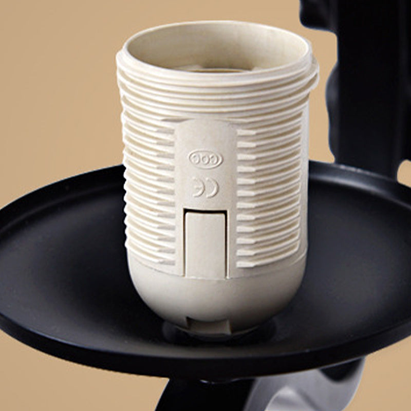 Éclairage mural noir en verre noir