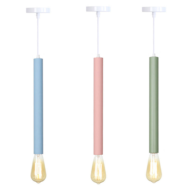 Lámpara de mini lámpara colgante de 15 "altura Simplicidad de tiras largas de 1 luces de 1 luces de iluminación