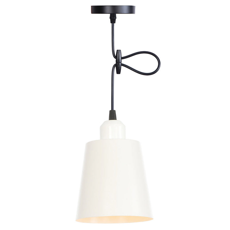 Buntes zylindrisches Makaroon hängend hängendes leichter nordischer Metall -Federlampe für Schlafzimmer Esszimmer