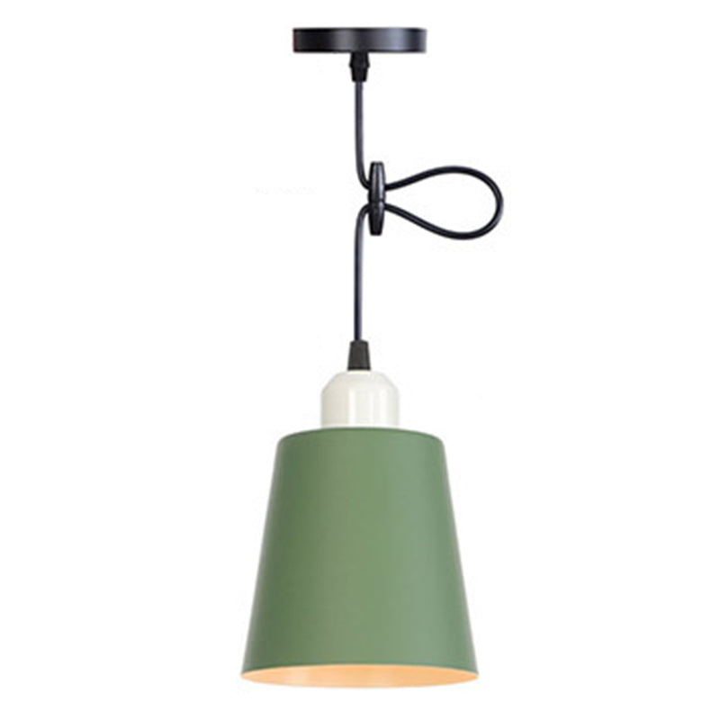 Buntes zylindrisches Makaroon hängend hängendes leichter nordischer Metall -Federlampe für Schlafzimmer Esszimmer