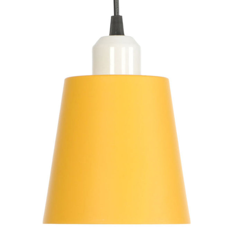 Buntes zylindrisches Makaroon hängend hängendes leichter nordischer Metall -Federlampe für Schlafzimmer Esszimmer